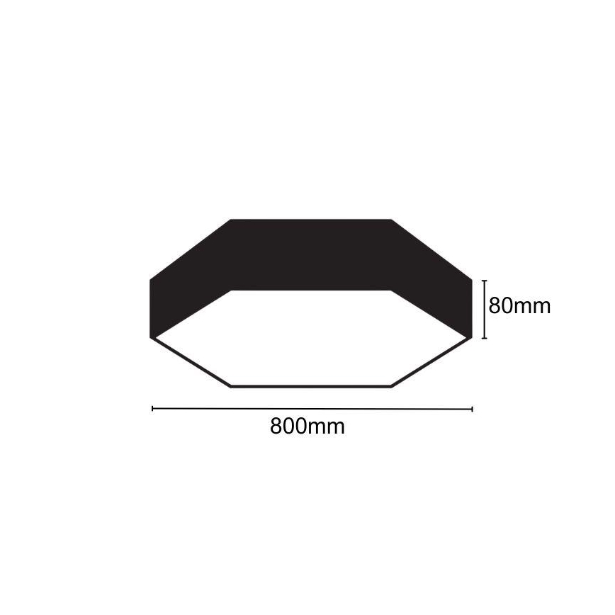 LED Griestu lampa LED/70W/230V 4000K d. 80 cm