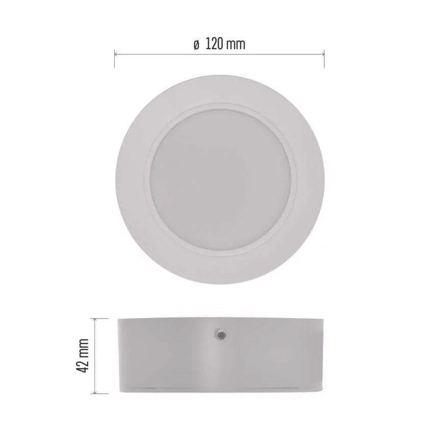 LED Griestu lampa LED/9W/230V d. 12 cm balta