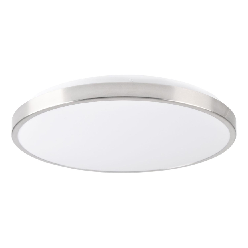 LED griestu lampa LIBRA LED/24W/230V Ø 39 cm spīdīgs hroms