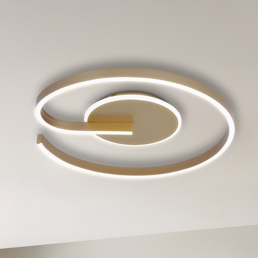 LED griestu lampa LORENZO LED/22W/230V pr. 50 cm zelta