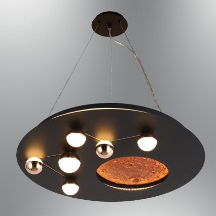 LED griestu lampa MARS LED/48W/230V 3000K melna