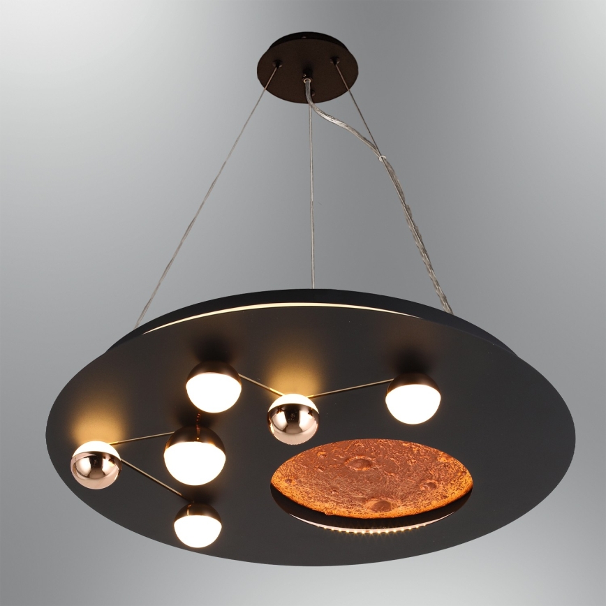 LED griestu lampa MARS LED/48W/230V 3000K melna