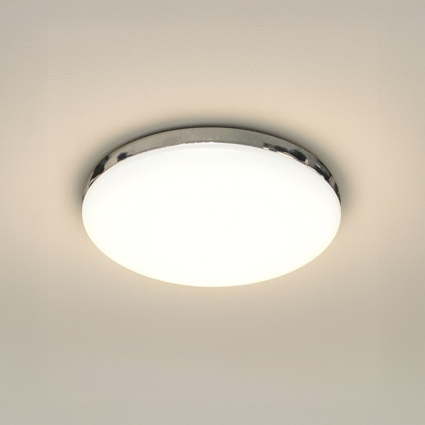 LED griestu lampa MAYA LED/10W/230V Ø 26 cm spīdīgs hroms