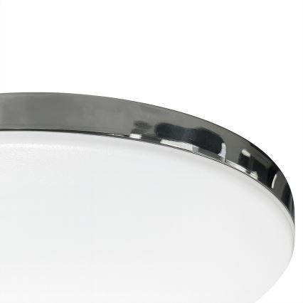 LED griestu lampa MAYA LED/10W/230V Ø 26 cm spīdīgs hroms