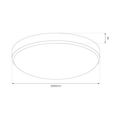 LED griestu lampa MAYA LED/10W/230V Ø 26 cm spīdīgs hroms
