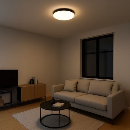 LED griestu lampa MAYA LED/36W/230V Ø 50 cm melna