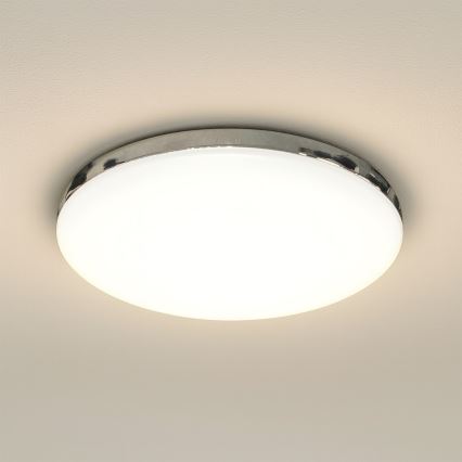 LED griestu lampa MAYA LED/36W/230V Ø 50 cm spīdīgs hroms