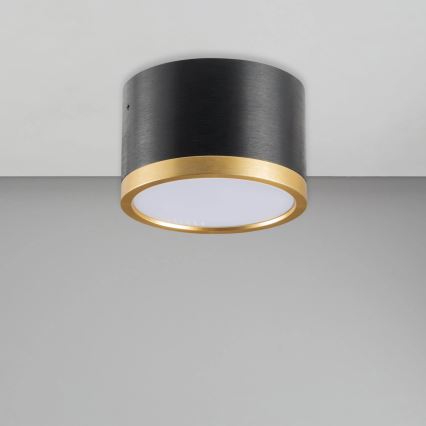 LED Griestu lampa MIRELLA 1xGX53/6W/230V melna/zelta
