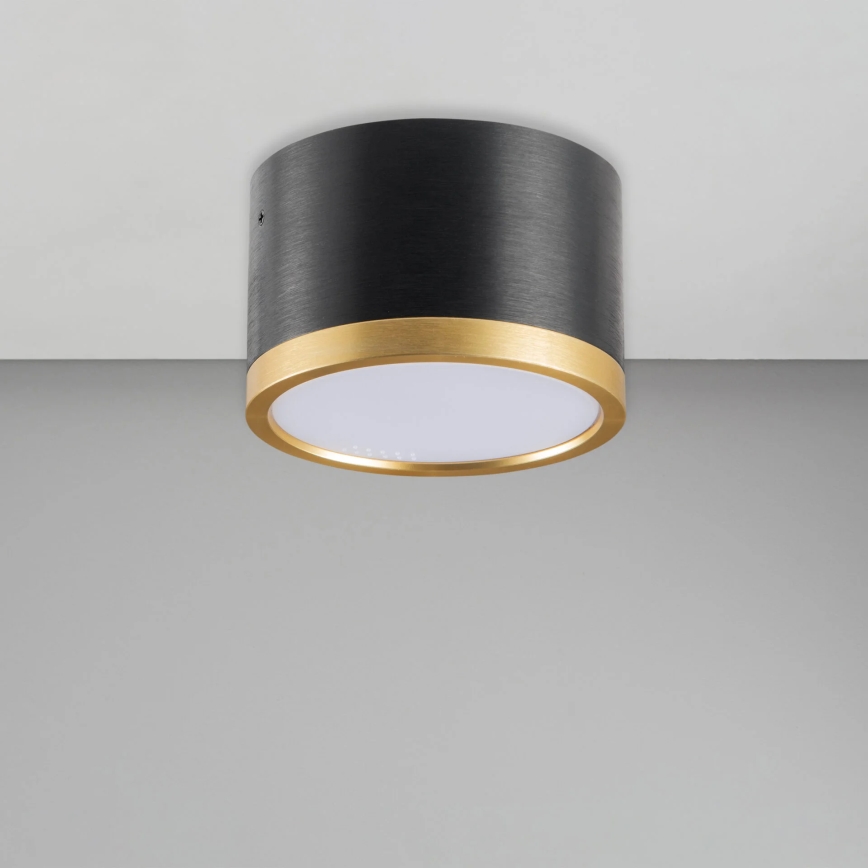 LED Griestu lampa MIRELLA 1xGX53/6W/230V melna/zelta