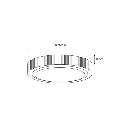 LED Griestu lampa MIRI LED/34W/230V d. 49 cm