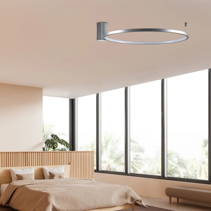 LED Griestu lampa NOEMI LED/20W/230V 4000K d. 50 cm matēts hroms