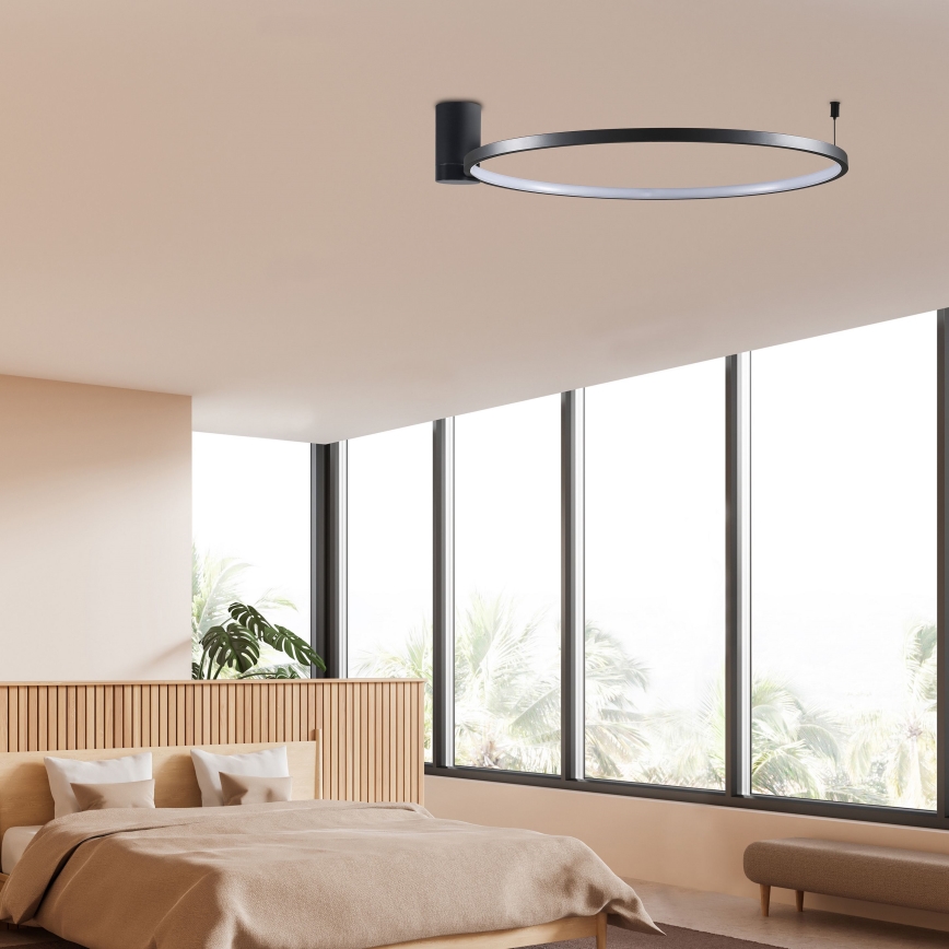 LED Griestu lampa NOEMI LED/20W/230V 4000K d. 50 cm melna