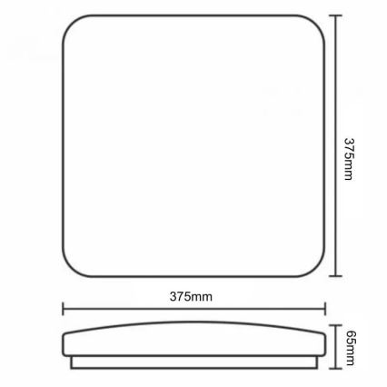 LED Aptumšojama griestu lampa OPAL LED/36W/230V 3000-6500K + tālvadības pults