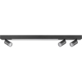 LED Griestu lampa PARIS LED/24W/230V + 3xGU10/10W melna