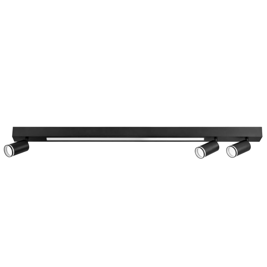 LED Griestu lampa PARIS LED/24W/230V + 3xGU10/10W melna