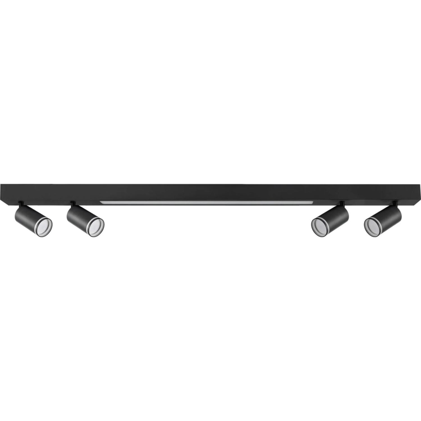 LED Griestu lampa PARIS LED/24W/230V + 4xGU10/10W melna
