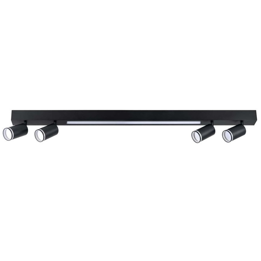 LED Griestu lampa PARIS LED/24W/230V + 4xGU10/10W melna