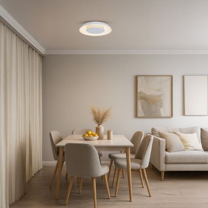 LED griestu lampa PIATTINO LED/30W/230V 3000/4000/6000K Ø 40 cm balta