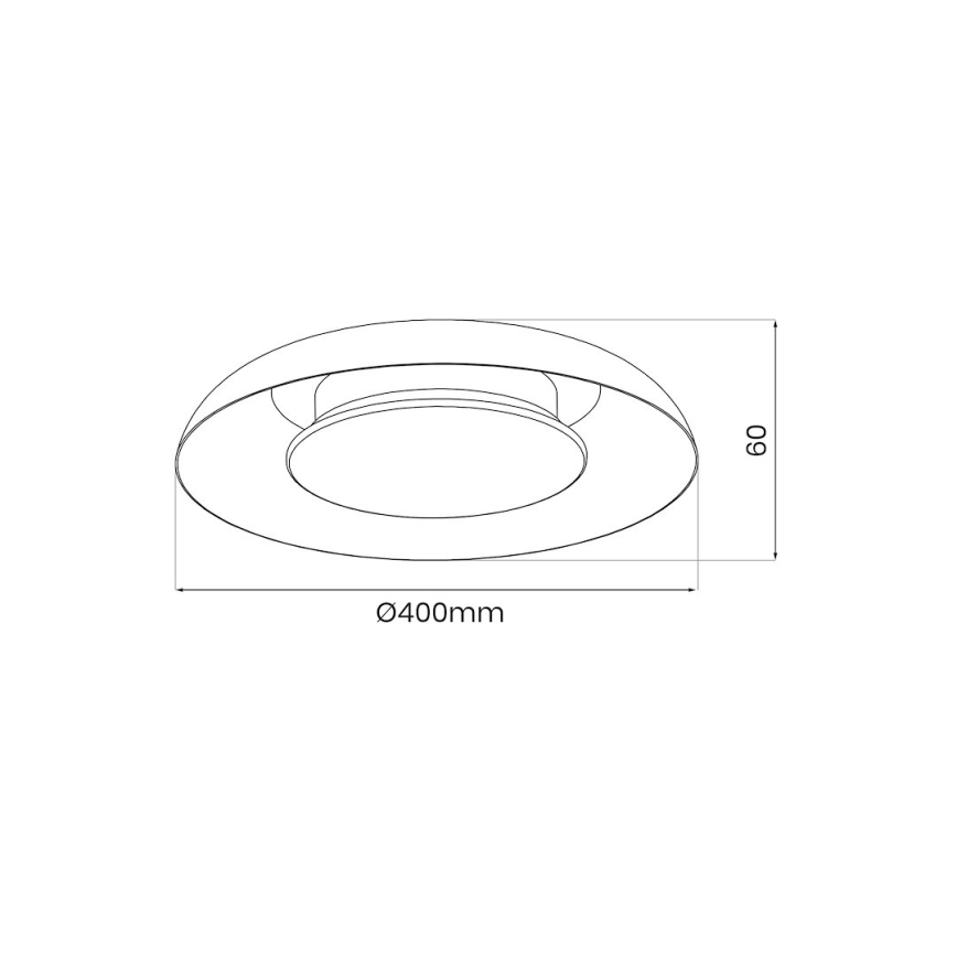 LED griestu lampa PIATTINO LED/30W/230V 3000/4000/6000K Ø 40 cm balta