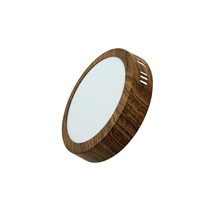 LED Griestu lampa RING LED/12W/230V 4200K d. 16 cm brūna