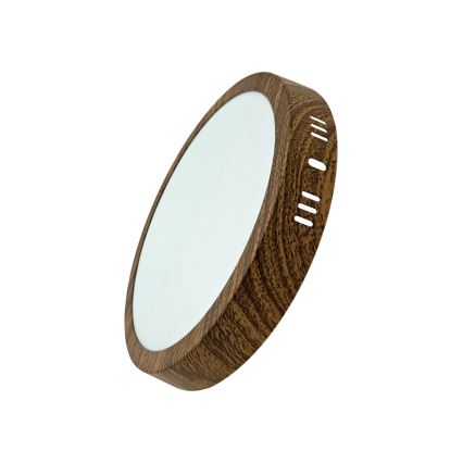 LED Griestu lampa RING LED/18W/230V 4200K d. 21 cm brūna