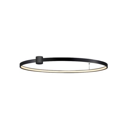 LED griestu lampa RING S LED/50W/230V 3000/4000/6000K Ø 90 cm melna