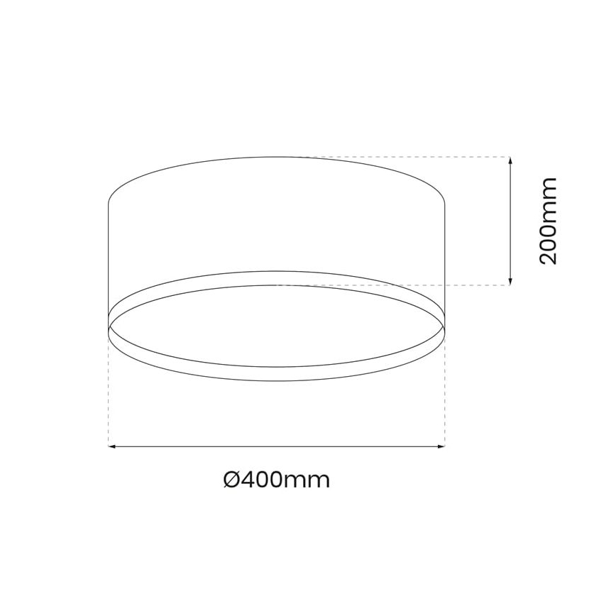 LED Griestu lampa RONDO LED/18W/230V melna