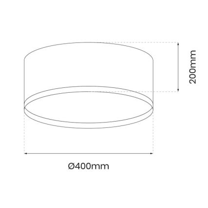 LED Griestu lampa RONDO LED/18W/230V zaļa