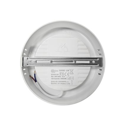 LED Griestu lampa ROUND LED/12W/230V 4000K d. 16,7 cm balta