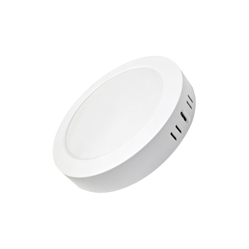 LED Griestu lampa ROUND LED/18W/230V 4000K d. 21,5 cm balta