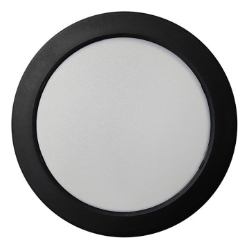 LED Griestu lampa ROUND LED/18W/230V 4000K d. 21,7 cm melna