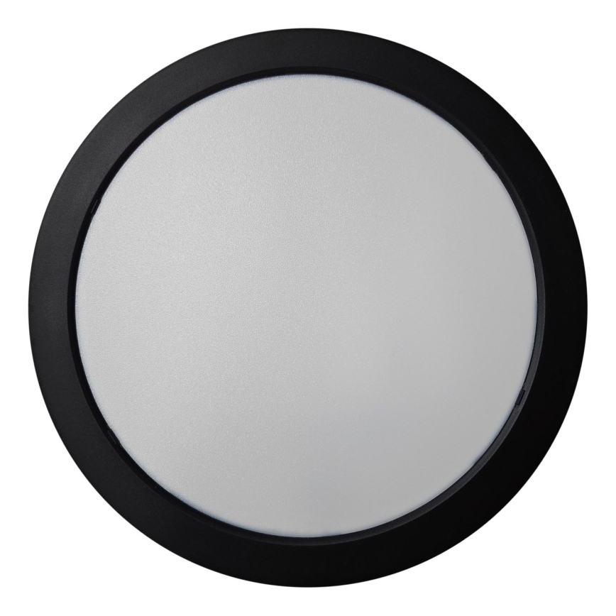 LED Griestu lampa ROUND LED/24W/230V 4000K d. 28,8 cm melna