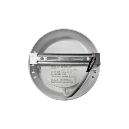 LED Griestu lampa ROUND LED/6W/230V 4000K d. 12,1 cm balta