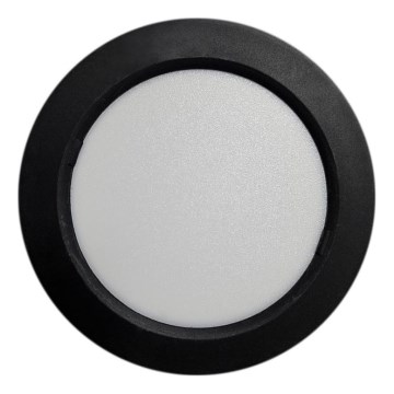 LED Griestu lampa ROUND LED/6W/230V 4000K d. 12,1 cm melna