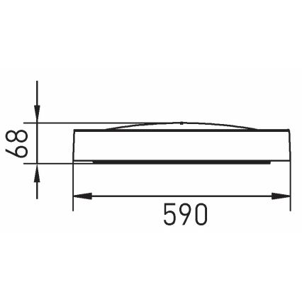 LED Griestu lampa SAMER LED/40W/230V 4000K