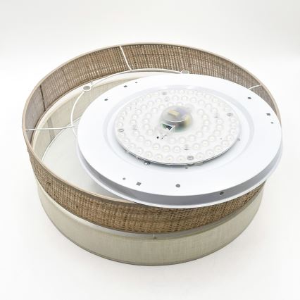 LED griestu gaismeklis SIRJA BOHO LED/36W/230V 4000K Ø 45 cm bēšs/krēmkrāsa