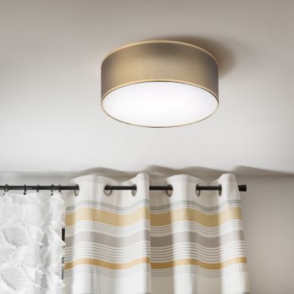 LED griestu lampa SIRJA LED/20W/230V 4000K Ø 35 cm brūna/zelta