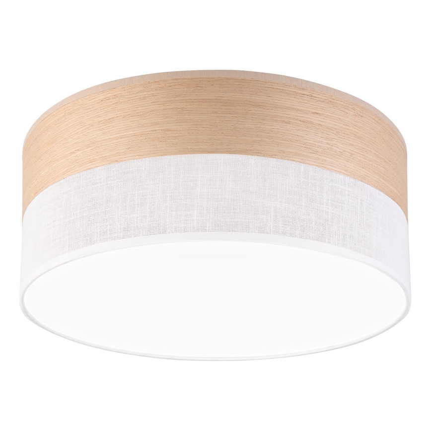 LED Griestu lampa SIRJA WOOD LED/20W/230V d. 35 cm balta/ozols