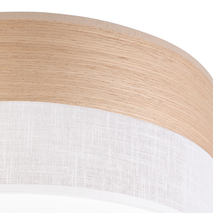 LED Griestu lampa SIRJA WOOD LED/20W/230V d. 35 cm balta/ozols