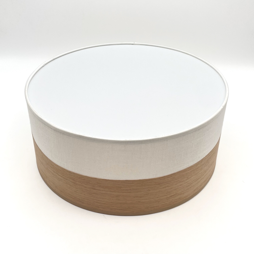LED Griestu lampa SIRJA WOOD LED/20W/230V d. 35 cm balta/ozols