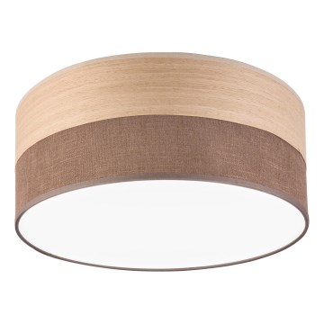 LED Griestu lampa SIRJA WOOD LED/20W/230V d. 35 cm brūna/ozols