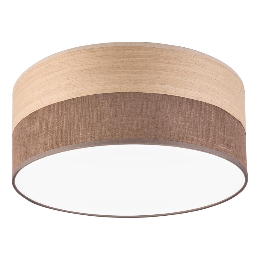 LED Griestu lampa SIRJA WOOD LED/20W/230V d. 35 cm brūna/ozols