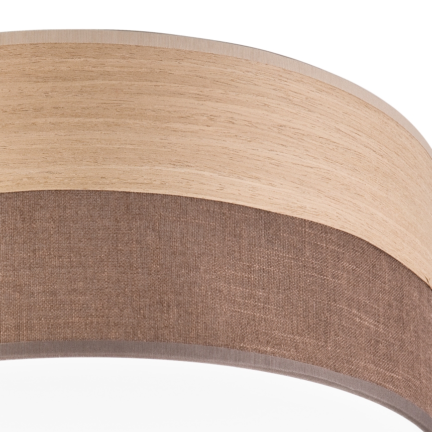 LED Griestu lampa SIRJA WOOD LED/20W/230V d. 35 cm brūna/ozols