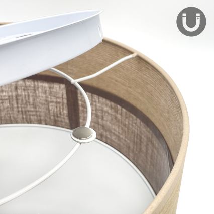 LED Griestu lampa SIRJA WOOD LED/20W/230V d. 35 cm brūna/ozols