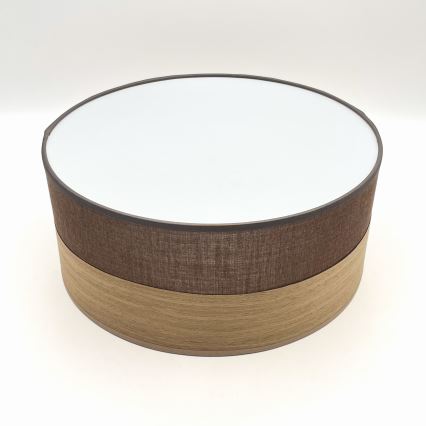 LED Griestu lampa SIRJA WOOD LED/20W/230V d. 35 cm brūna/ozols