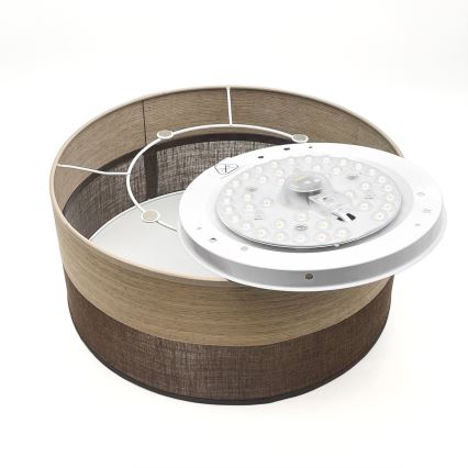 LED Griestu lampa SIRJA WOOD LED/20W/230V d. 35 cm brūna/ozols