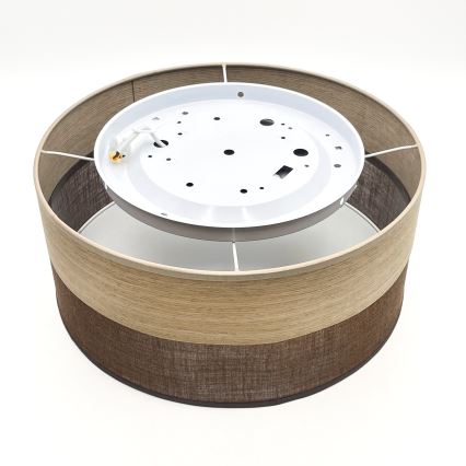 LED Griestu lampa SIRJA WOOD LED/20W/230V d. 35 cm brūna/ozols