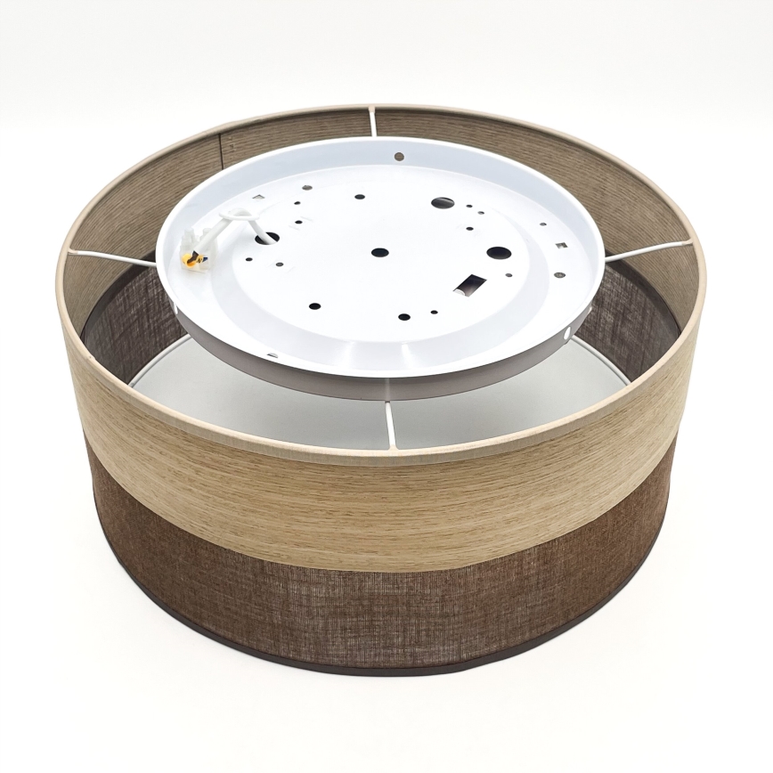 LED Griestu lampa SIRJA WOOD LED/20W/230V d. 35 cm brūna/ozols