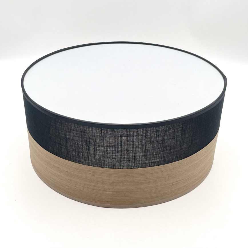 LED Griestu lampa SIRJA WOOD LED/20W/230V d. 35 cm melna/ozols