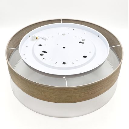 LED Griestu lampa SIRJA WOOD LED/36W/230V d. 45 cm balta/ozols
